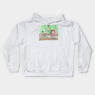 Gravity Falls Calvin & Hobbes style Kids Hoodie